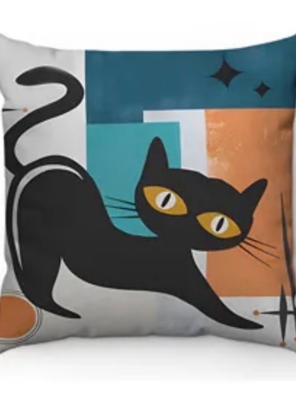 Cartoon Cat Short Plush Pillow Covers